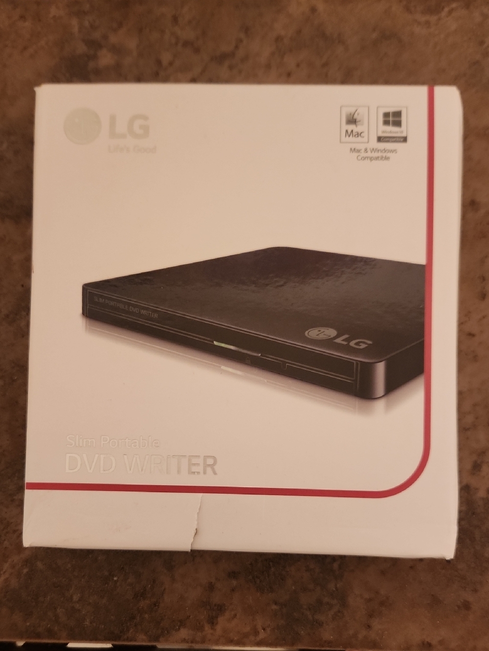 LG Slim Portable DVD Writer - Black